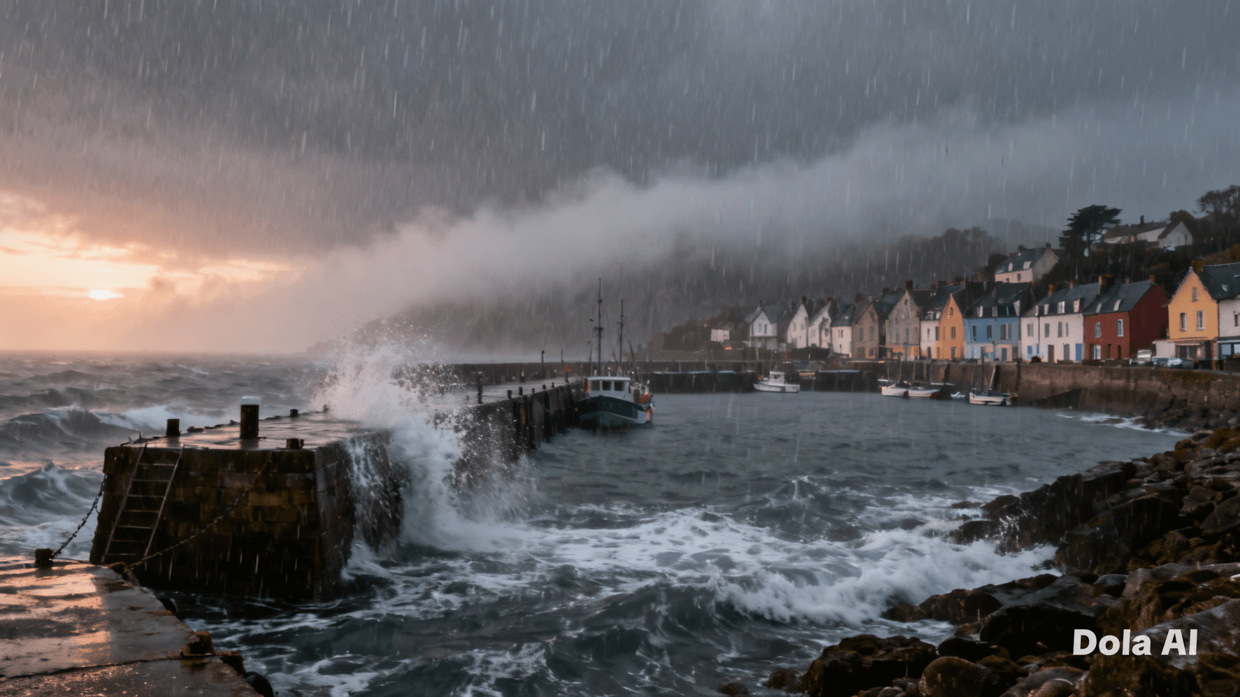 When the Calm Spa Met the Furious Sky: Concarneau’s Thalasso Submerged by an Unseen Tide”