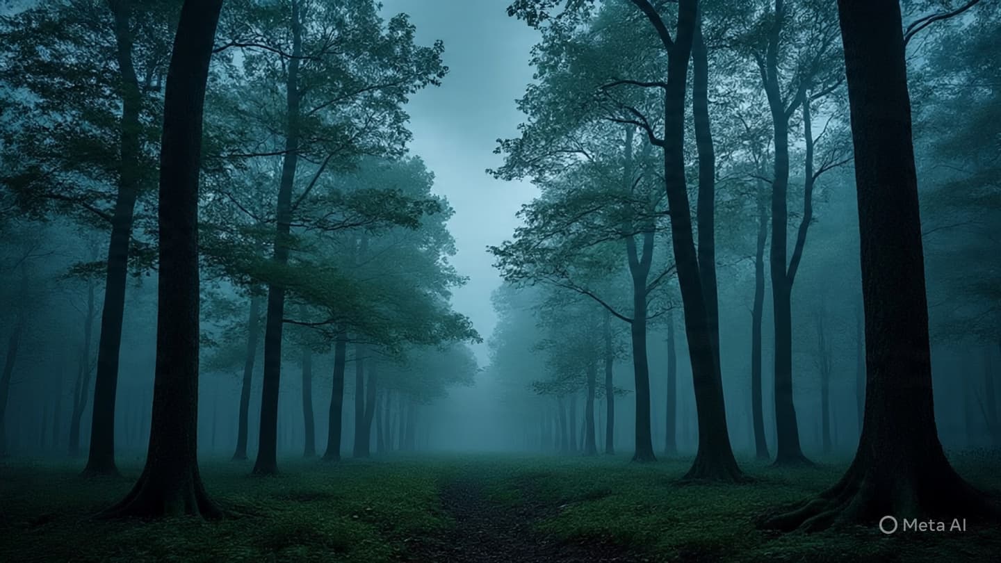 When Forests Whisper Light Into the Night Sky