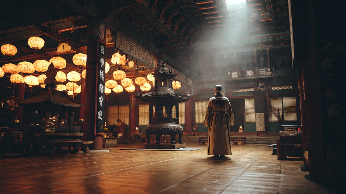 In South Korea’s Temples, Ancient Prayers Now Meet Artificial Voices