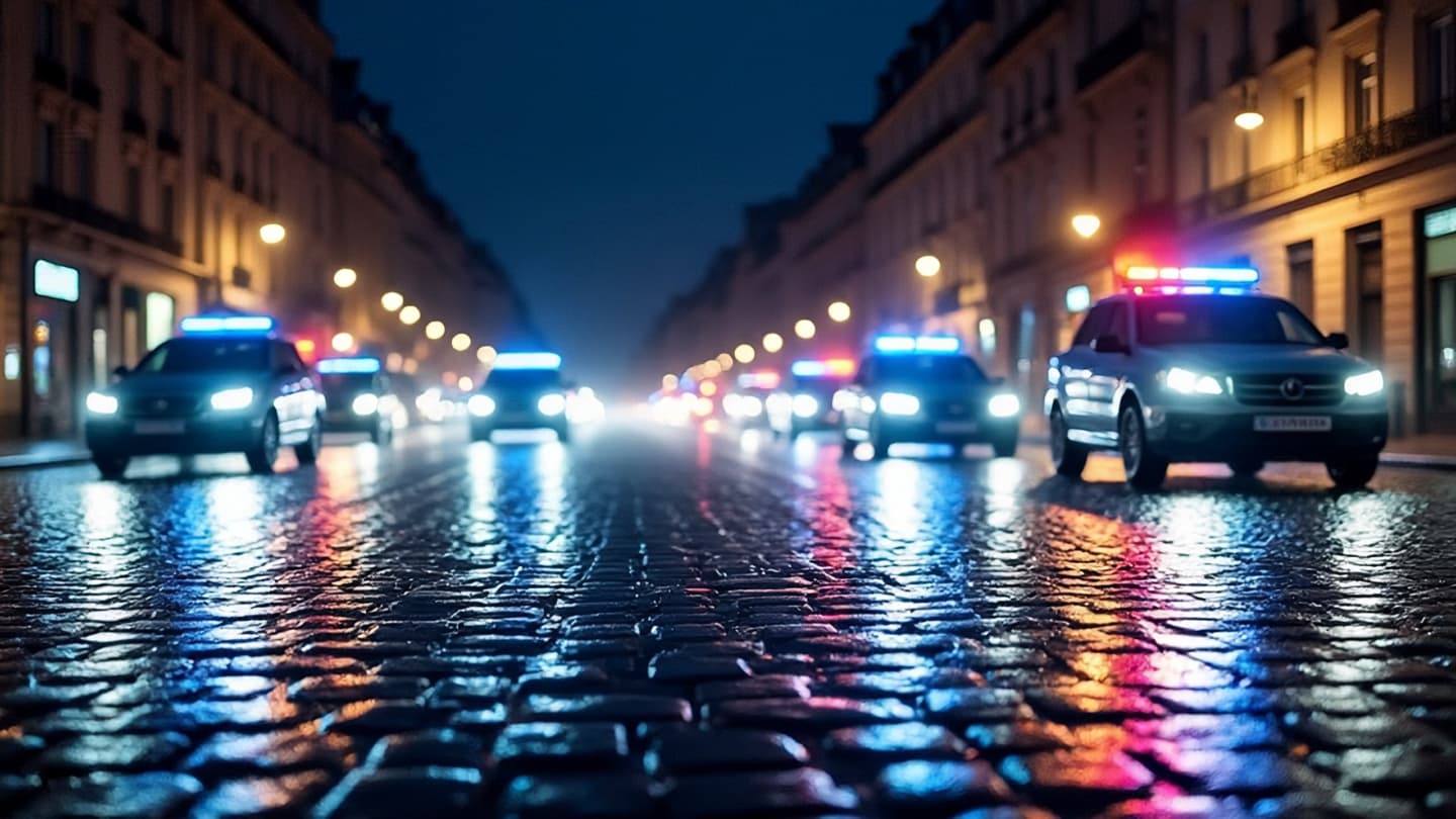 When the Iron Presence of Authority Meets the Restless Energy of a Parisian Spring Night