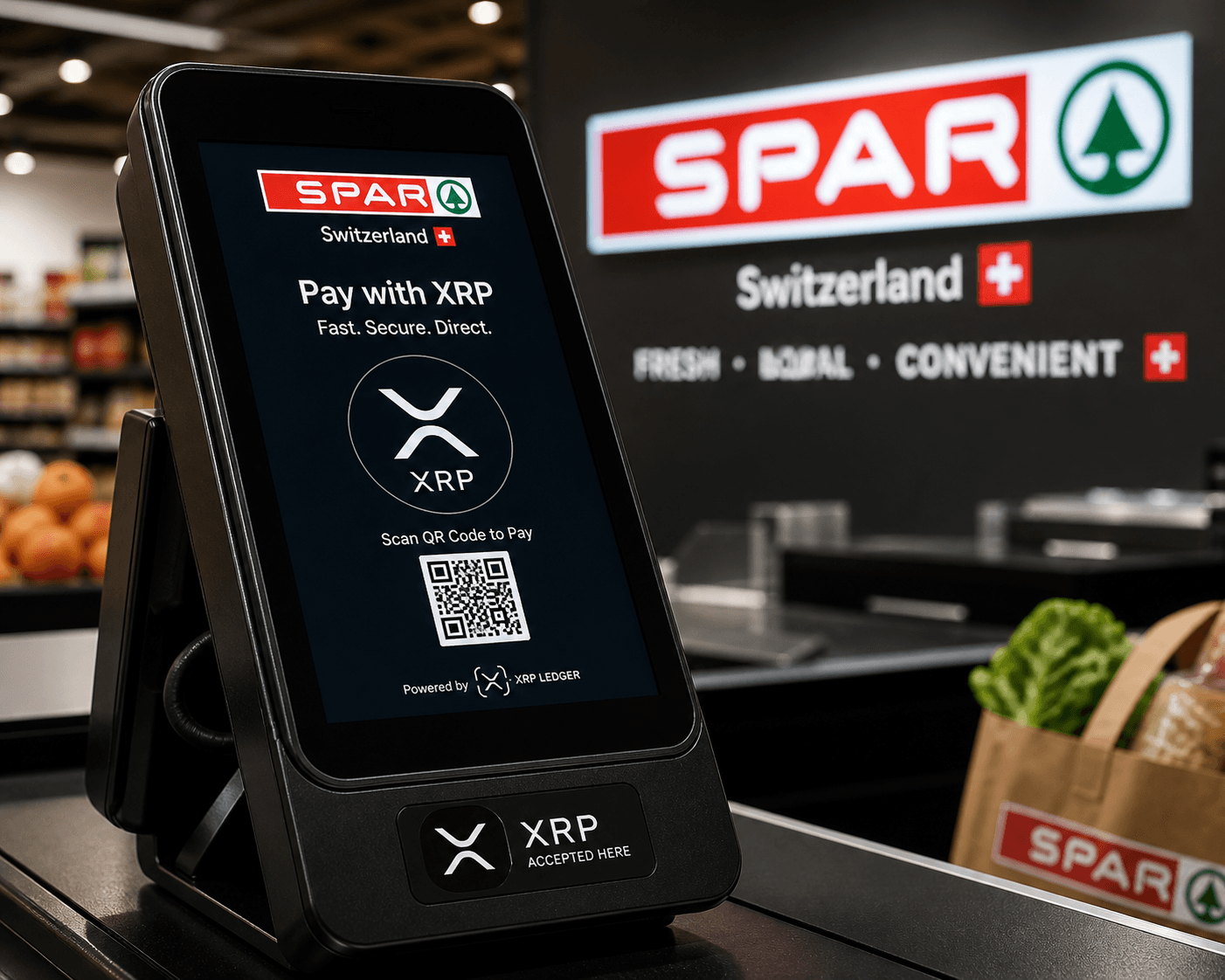 SPAR Switzerland, One of the Country’s Leading Supermarket Chains, Enables XRP Payments Across 300 Stores