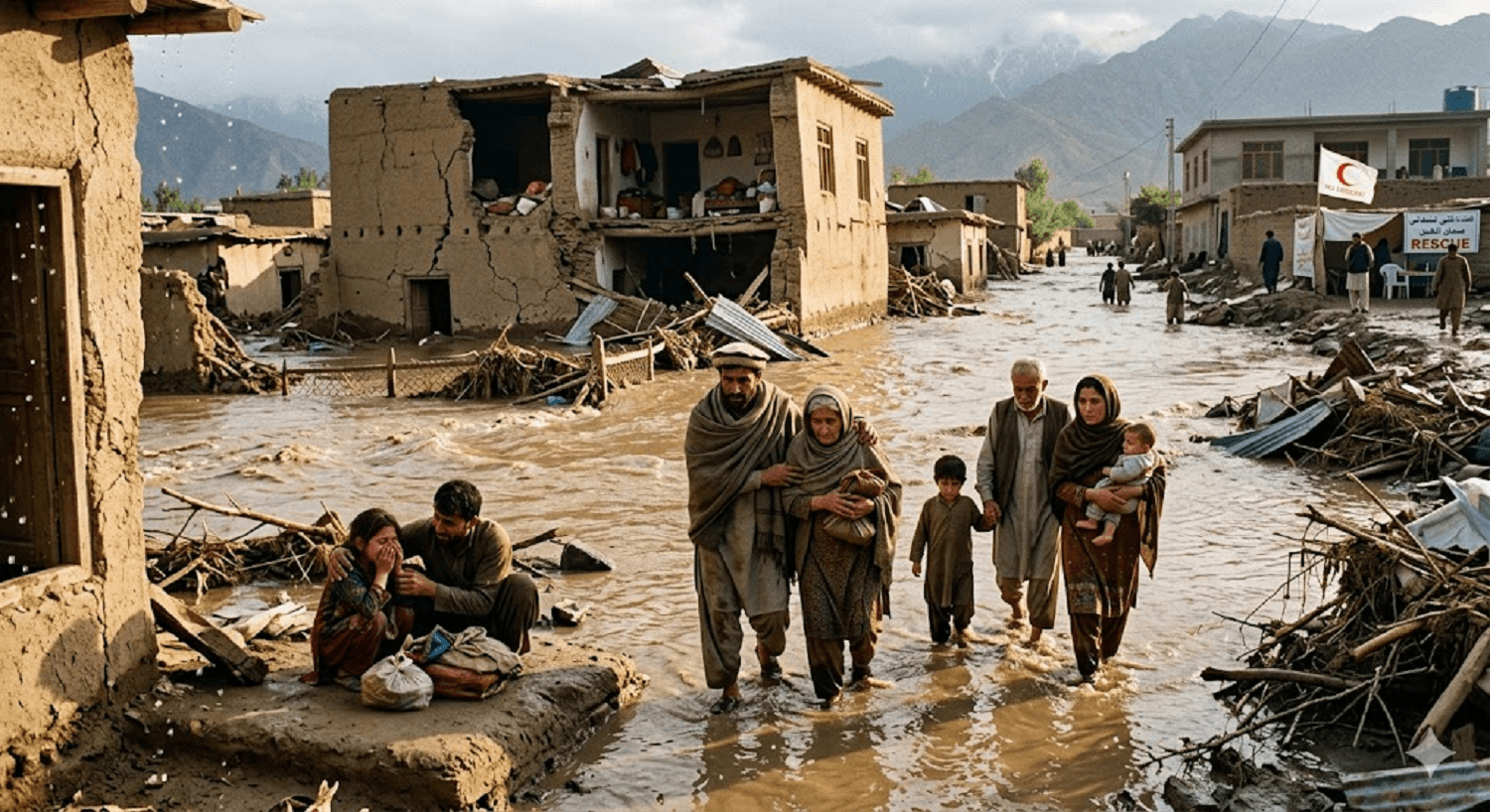 Toll of Destruction: 45 Dead, 74 Injured as Severe Floods Level Buildings Across Afghanistan and Pakistan