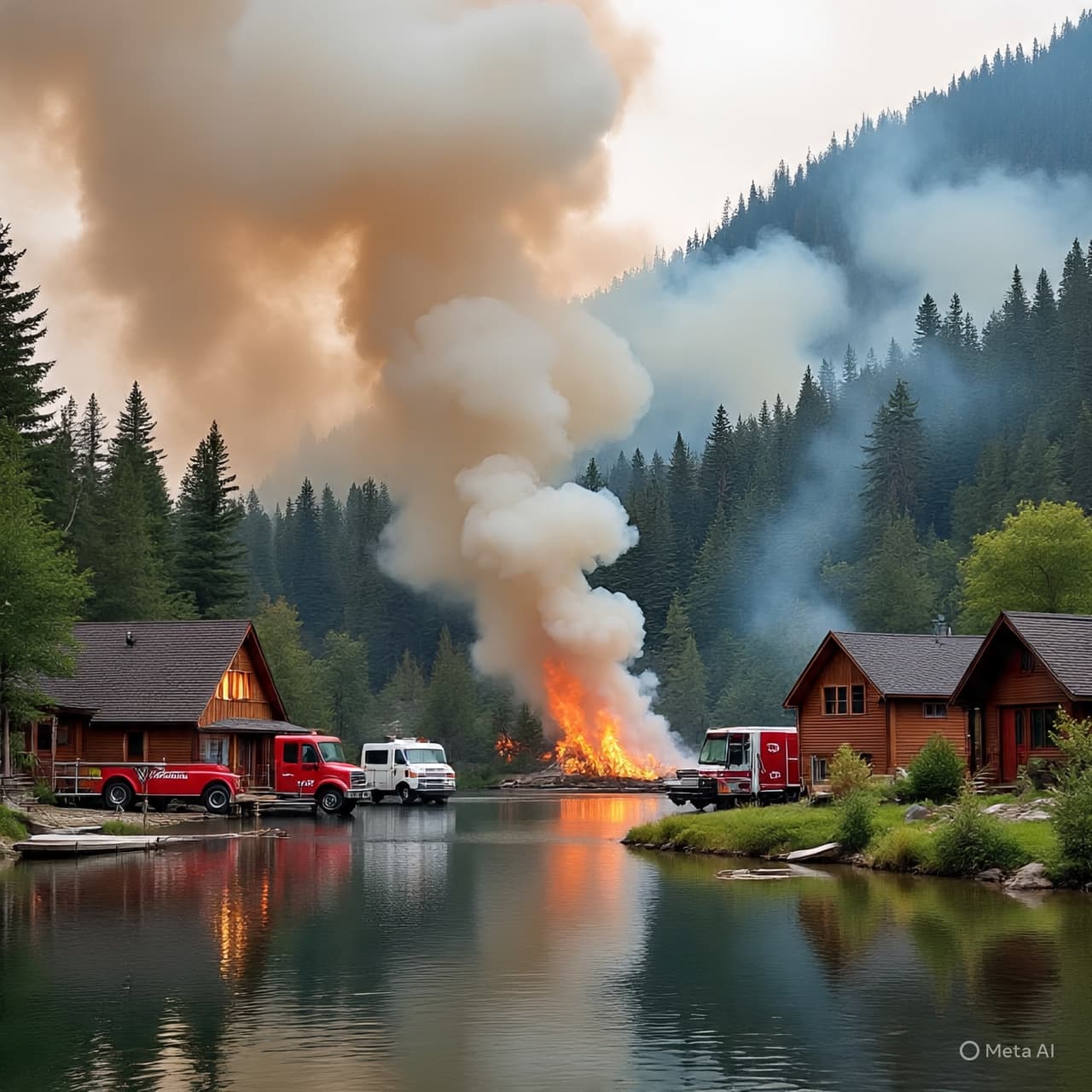 Three Homes Fell as the Fire Kept Moving