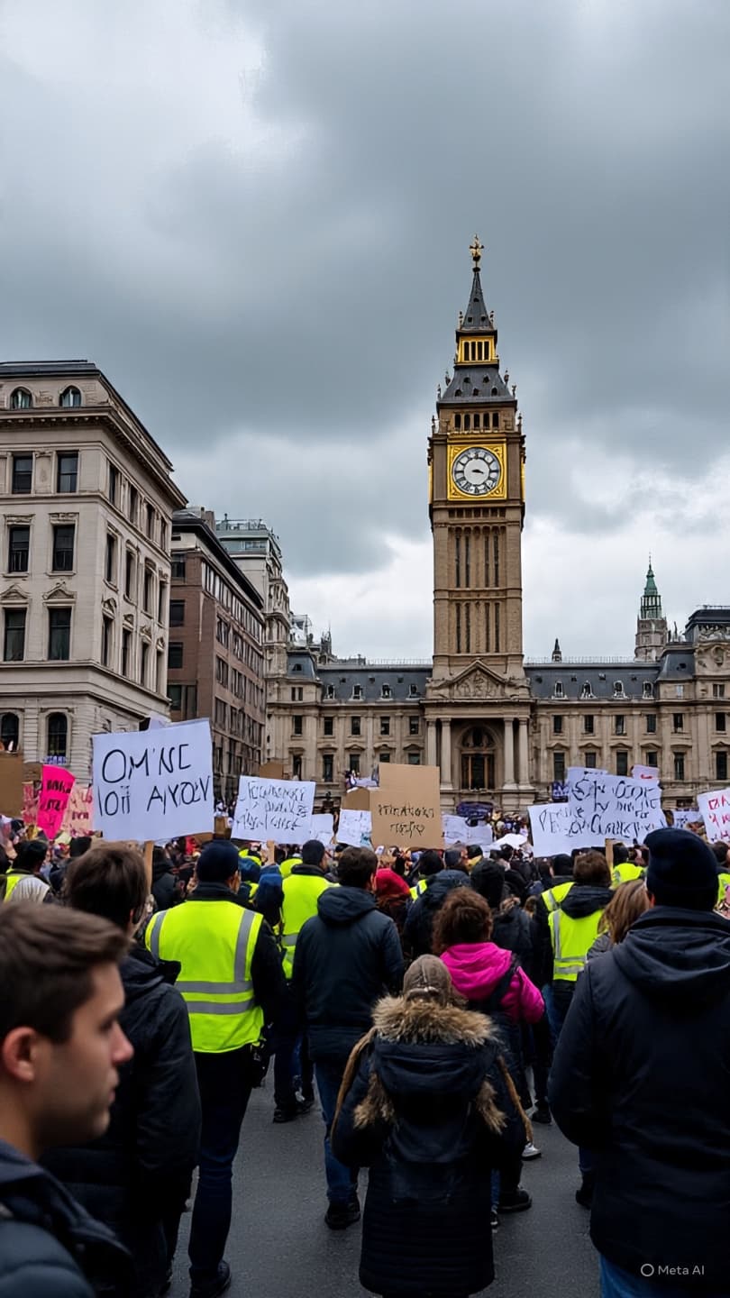 Between Silence and Sirens: The Measured Unfolding of Protest in London