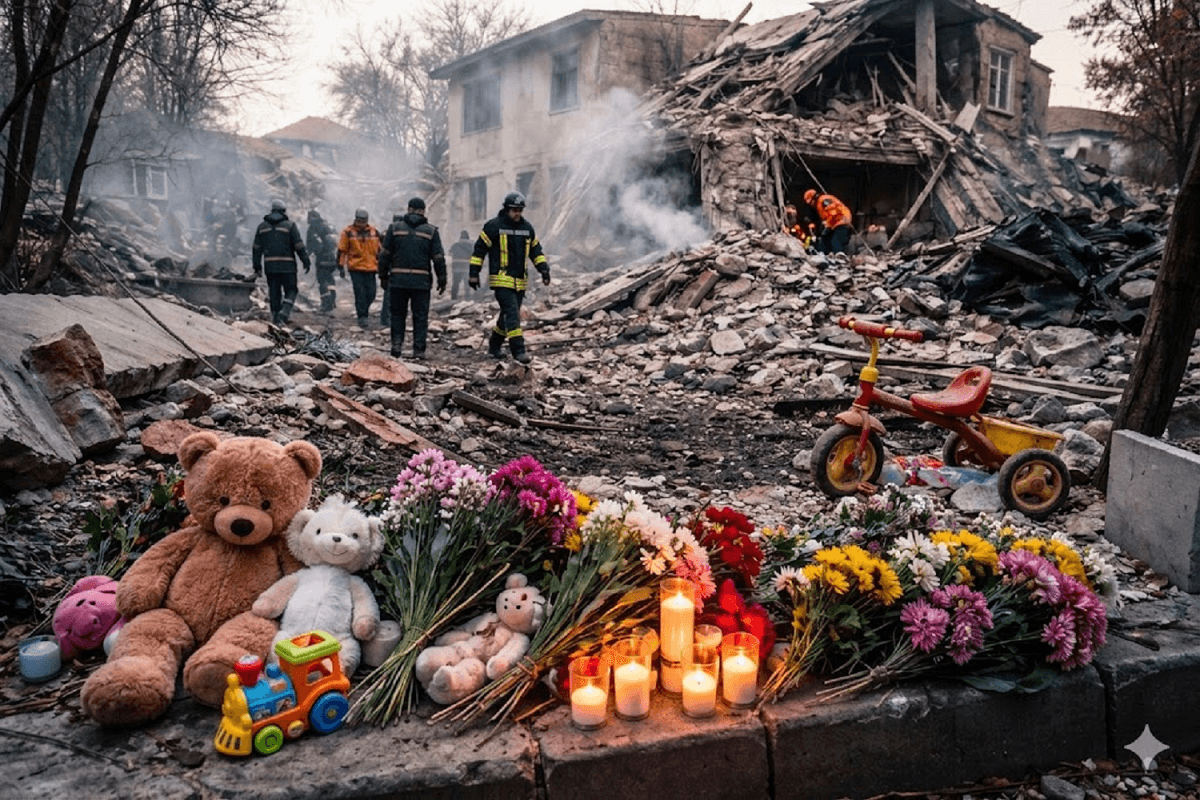 Innocence Lost: Russian Strike Destroys Odesa Home, Killing Mother and 2-Year-Old Daughter