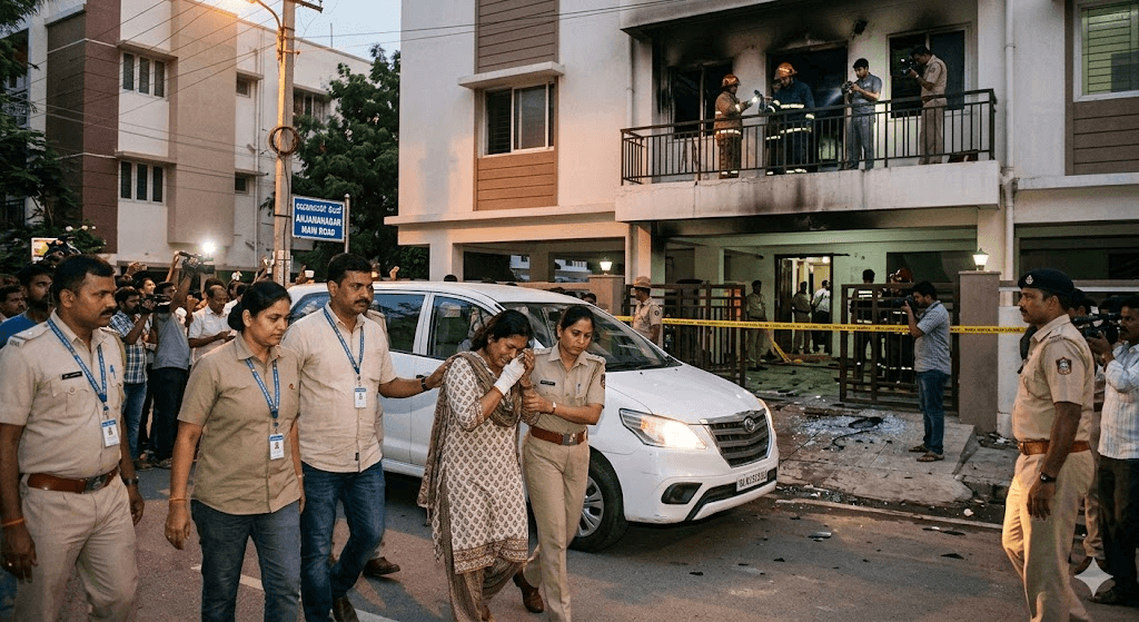 Burned Alive: Bengaluru Woman Behind Bars for Horrific Attack on Partner