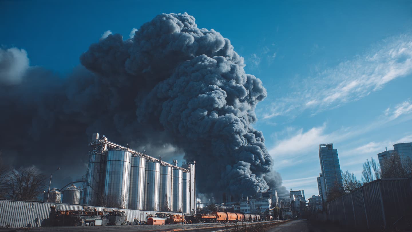 The Industrial Heart Afire: An Observational Study of a Warehouse District’s Darkened Afternoon