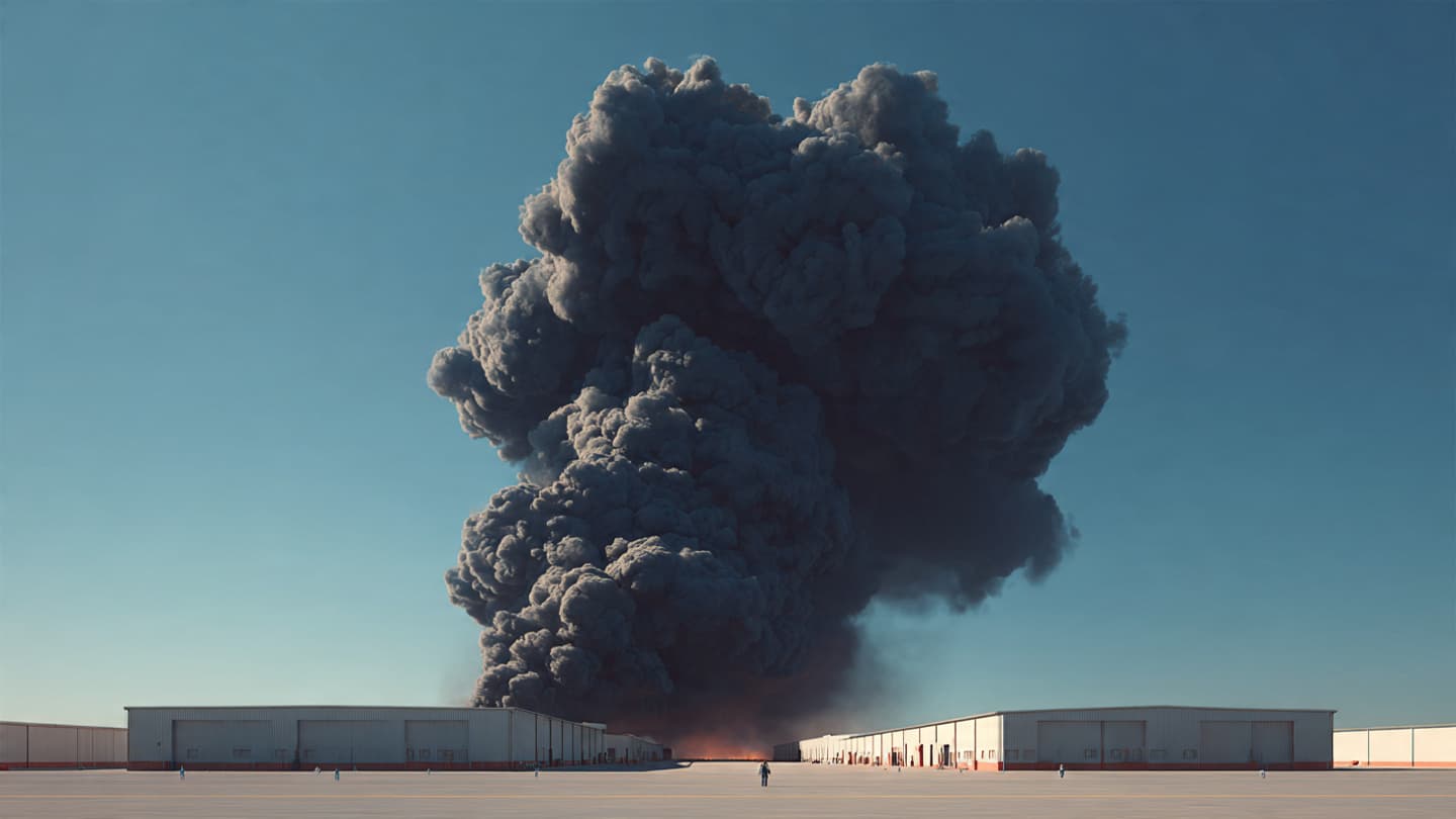 Where the Industrial Heart Meets the Rising Smoke, Reflections on a Burning Pathum Thani