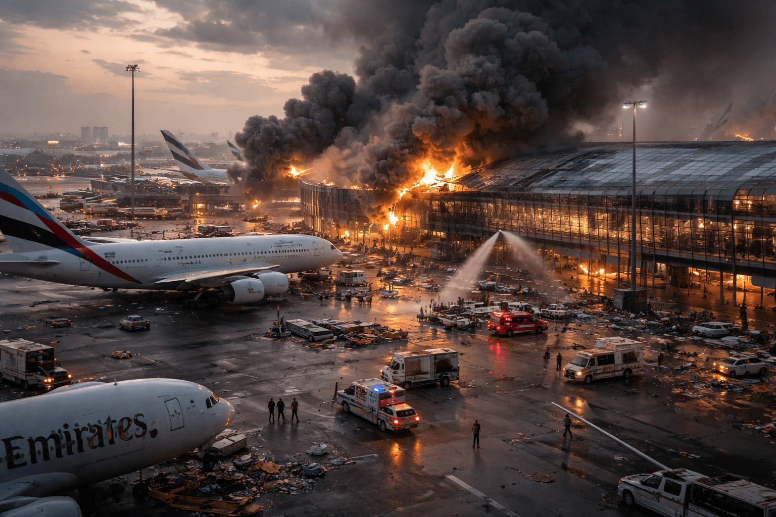 Dubai International Airport Devastated by Iranian Missile Strike, Operations Halted Amid Escalating Regional War