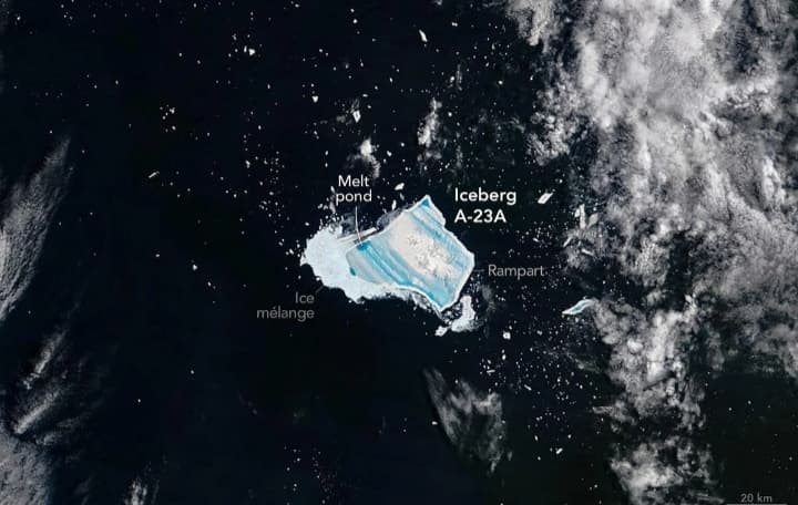 Massive Iconic Iceberg Turns Blue and Is "On the Verge of Complete Disintegration," Says NASA