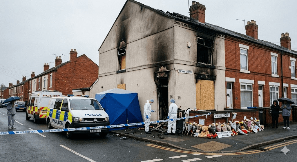 Wolverhampton Tragedy: Woman Arrested After Two Young Boys Perish in House Fire