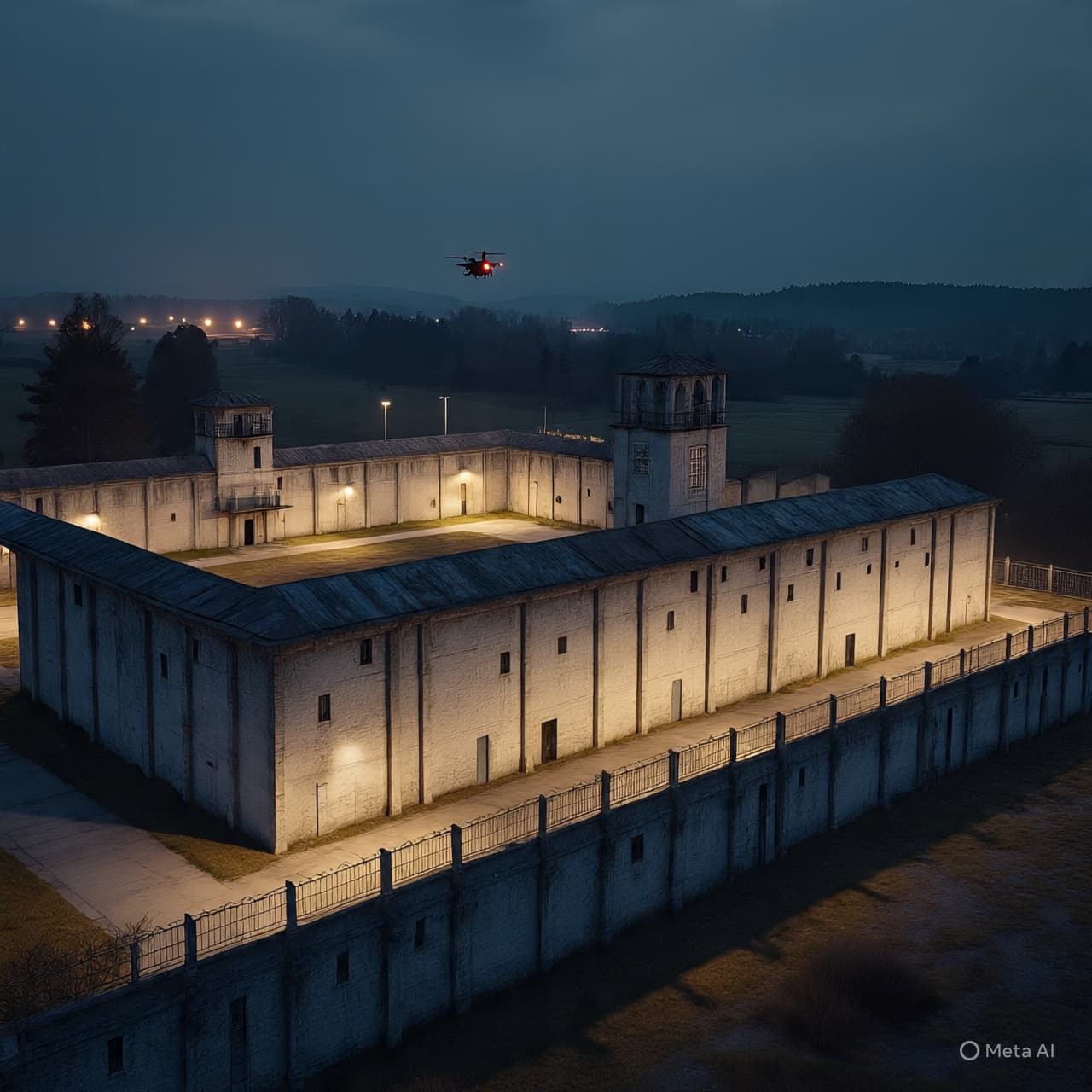 Above Walls and Watchtowers: A Night Flight, a Prison, and the Quiet Drift of Contraband