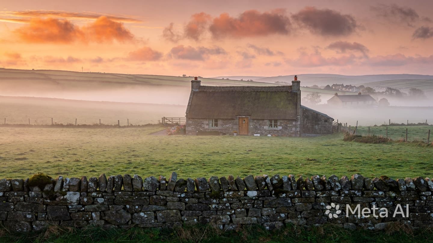 When Shadows Linger Upon the Quiet Fields: A Silent Afternoon in Rural Tipperary Meadows