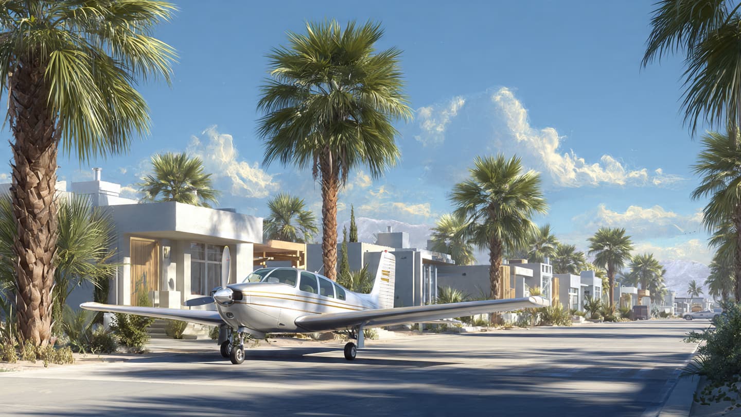 Where Wings Shadow the Sidewalk: Reflections on the Small Plane and the Waiting Concrete