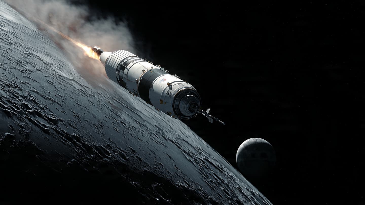 A forgotten rocket drifts toward a quiet collision with the Moon