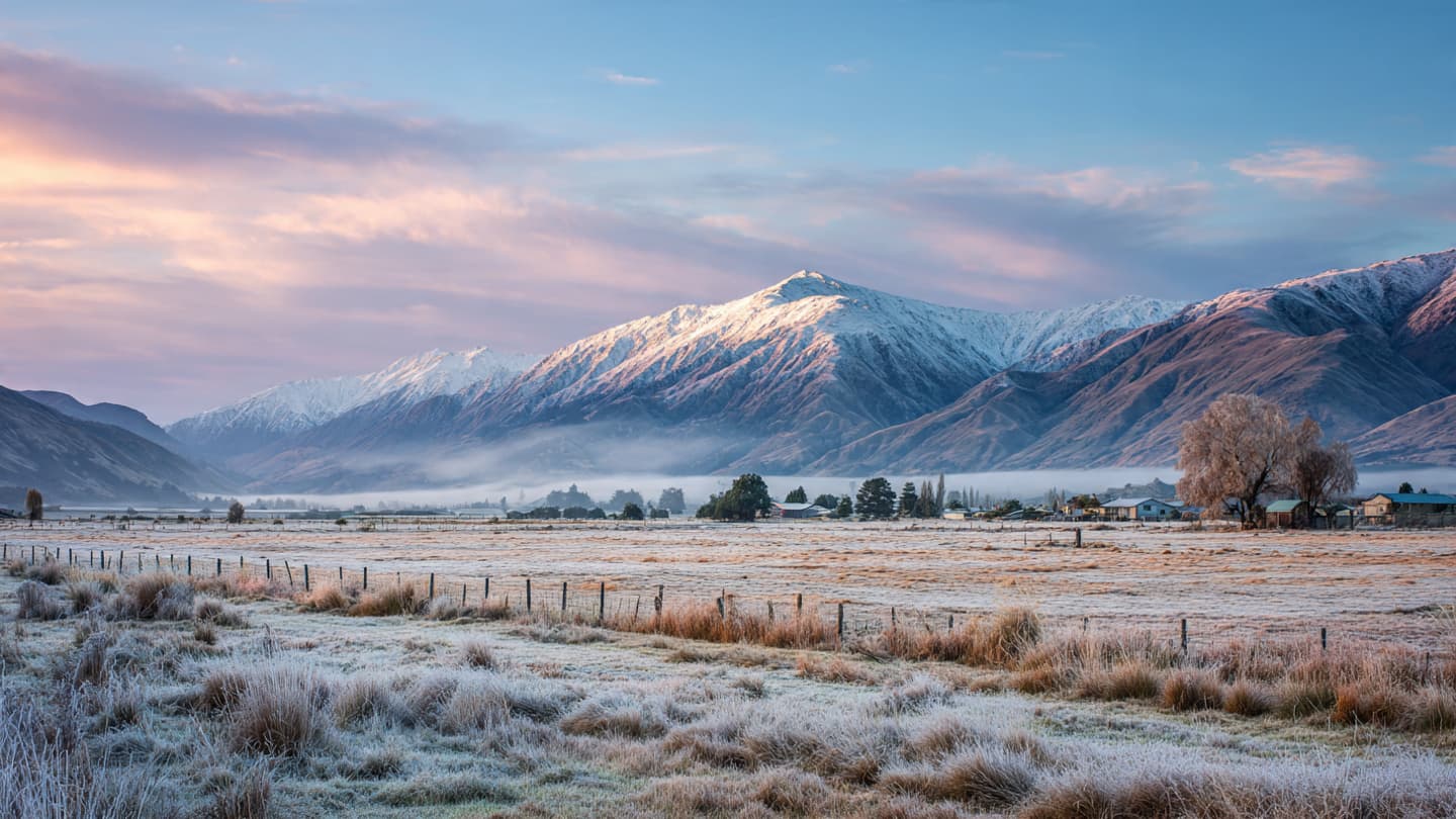 Winter’s Familiar Silver Slowly Fades Across the South Island