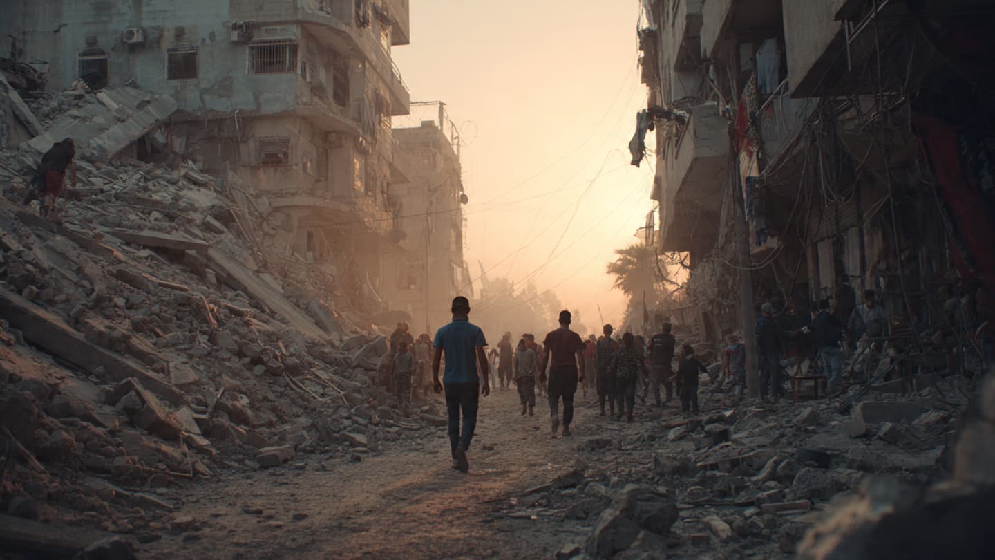 When the Light Returns to Rubble: The Quiet Arithmetic of Loss