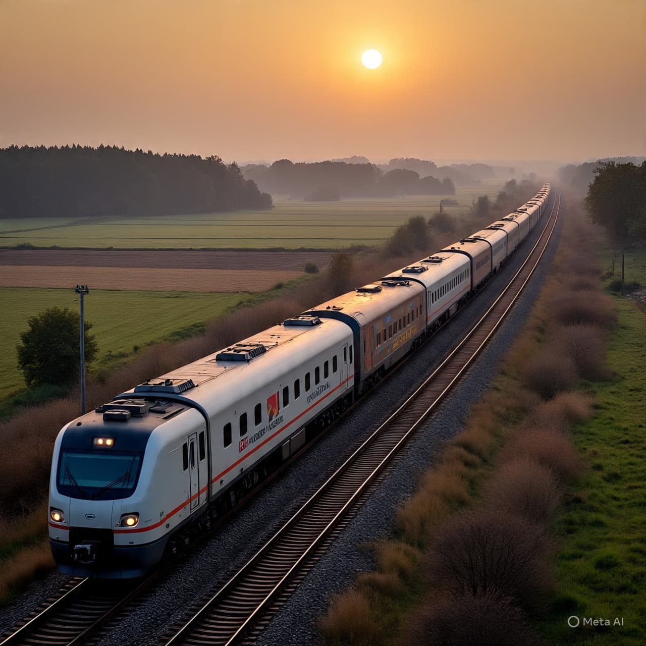 Across Fields and Along Lines, The Quiet Pulse of a Train Meets Its Risk