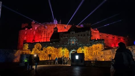 Digital ID Protest Video Projected Onto Walls of Edinburgh Castle