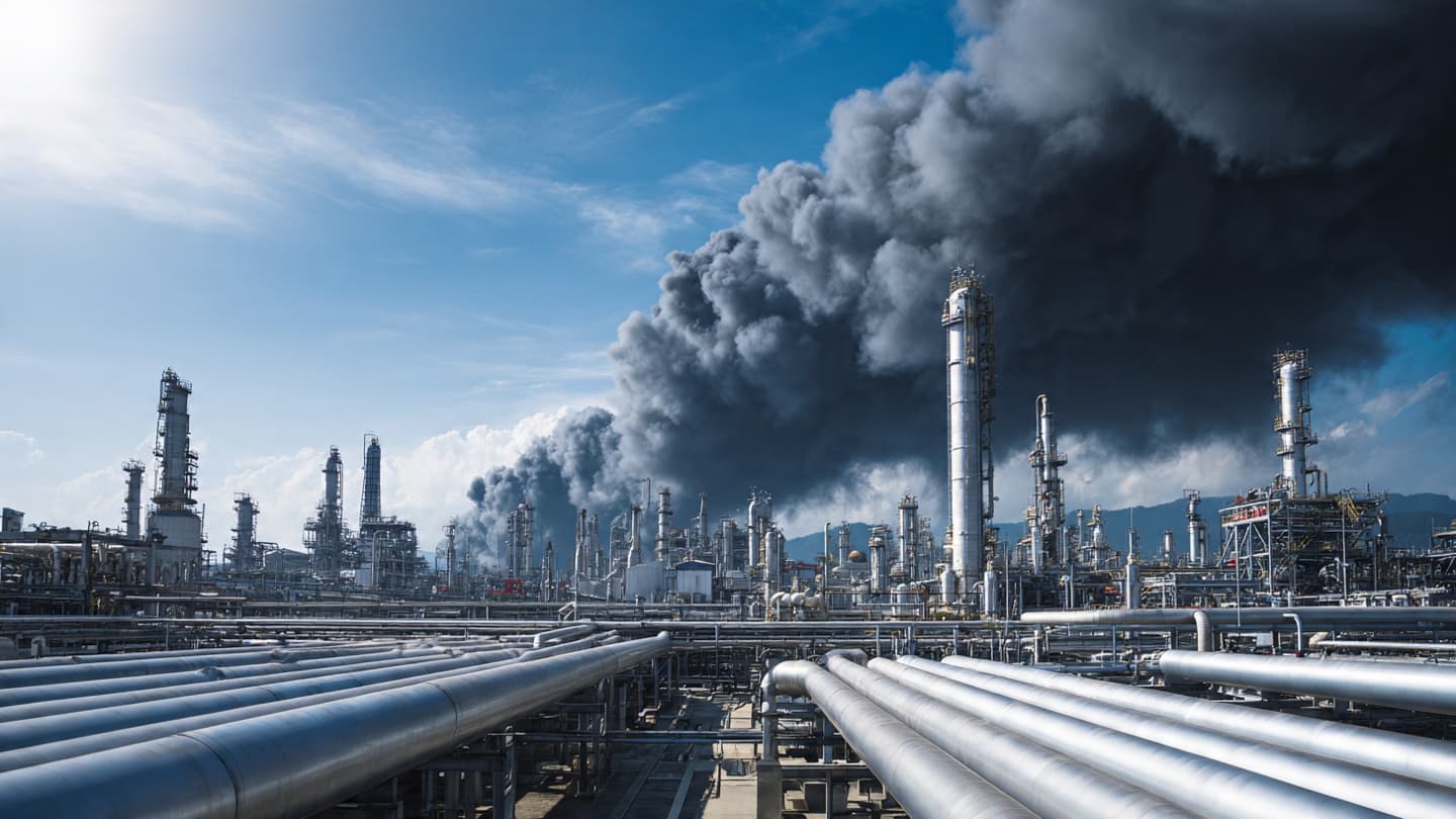 Where the Industry Breathes Fire, Reflections on the Smoke Above the Rotterdam Port