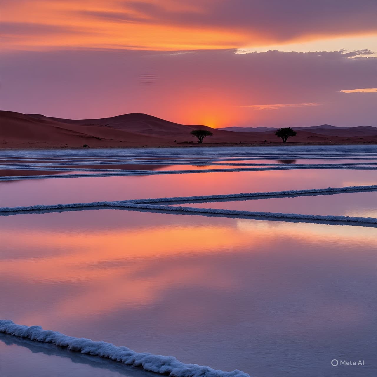 Where the White Crust Meets the Sky: The Soft Rise of the Kalahari’s Ancient Salt