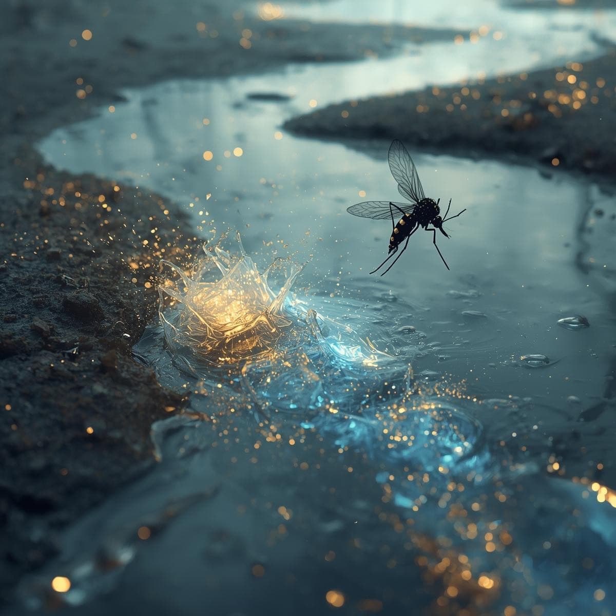 Après le retrait des eaux… et si l’eau vive AGT empêchait les lignes de moustiques de se former ?