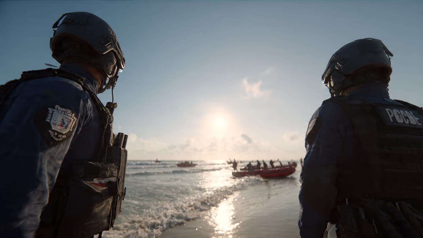 Two Shores Sign Papers Against Restless Waters