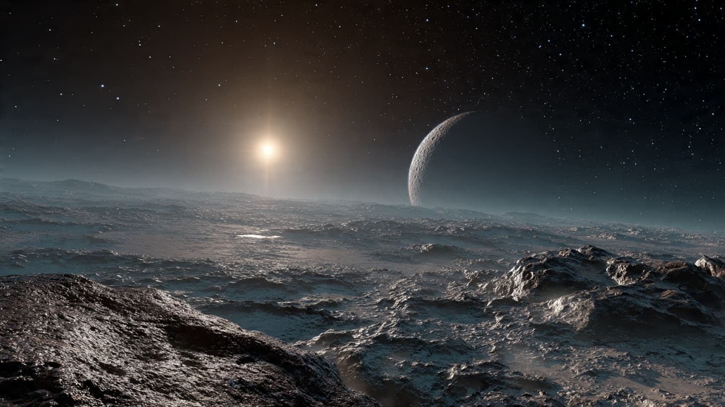 Even the smallest worlds can hold secrets in the cold edges of space