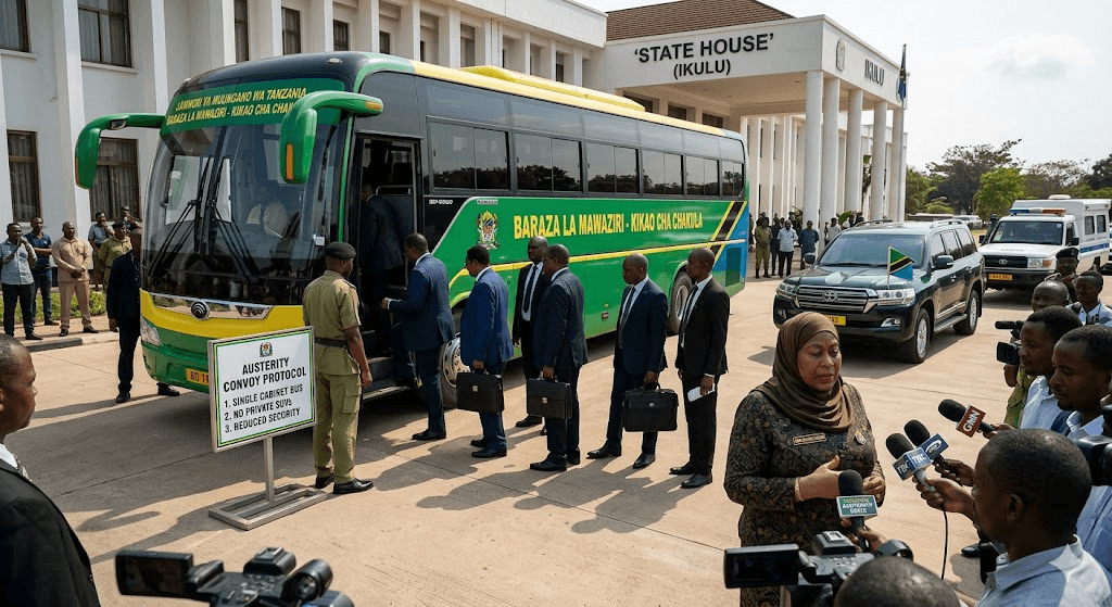 All Aboard for Austerity: Tanzania’s President Orders Top Officials onto a Single Bus to Cut Costs