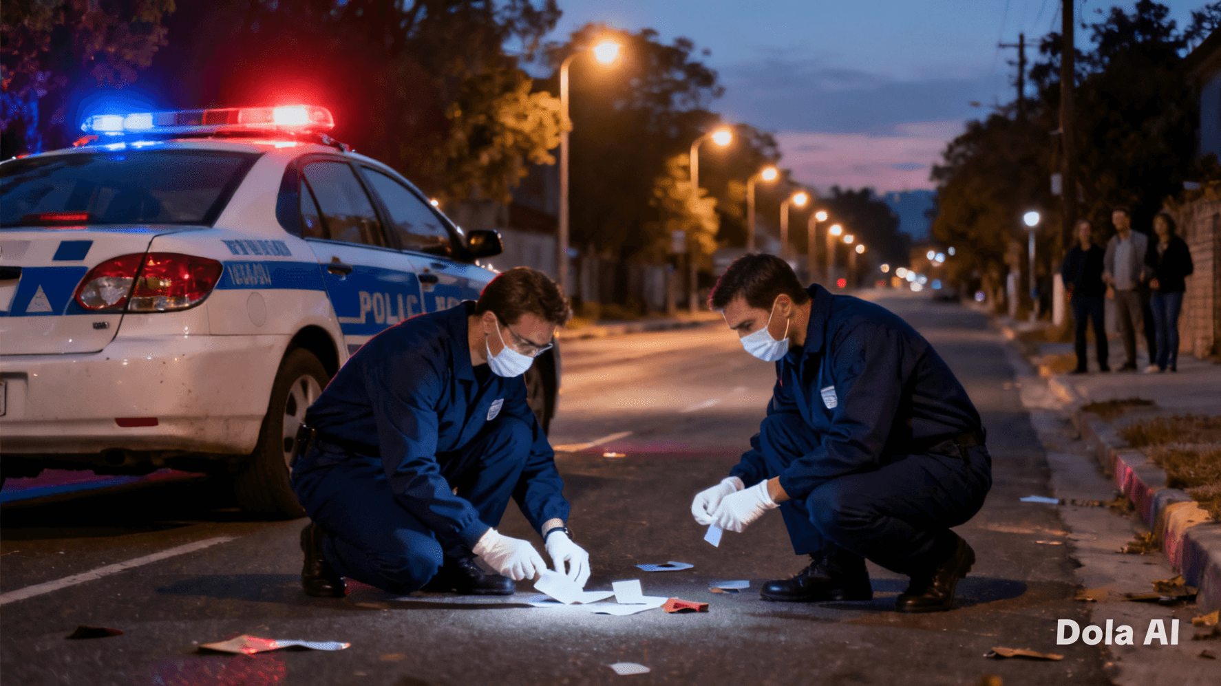 Blue Lights Against Brick Walls: How a Town Pausing at Dawn Reflects Fear and Resilience