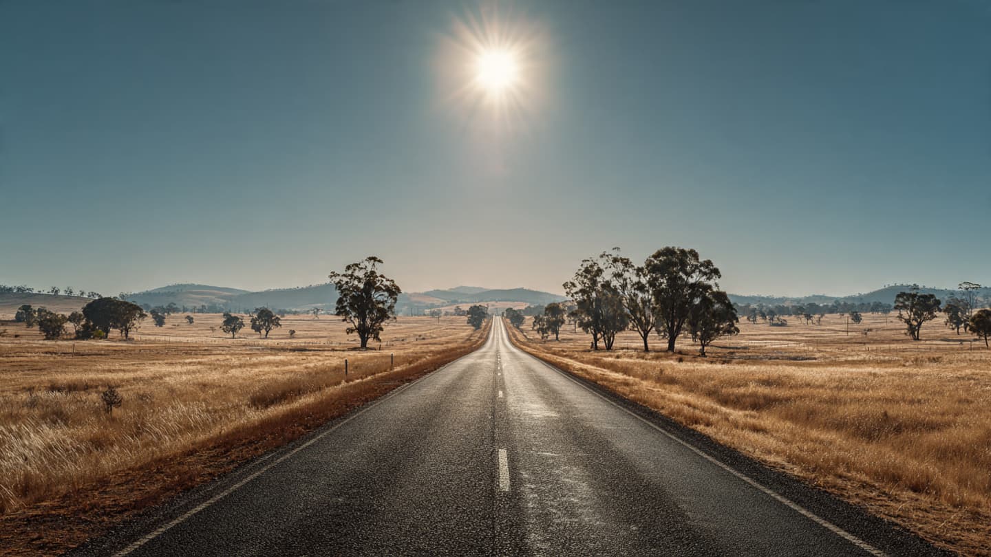Où l'autoroute se courbe à travers l'or, un récit d'impact dans le silence rural de Victoria