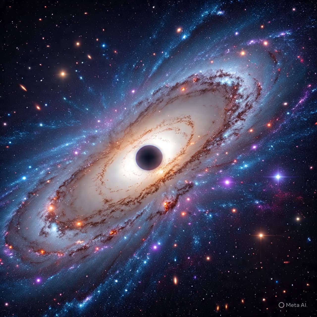 In the Depths of a Starburst Sky: The Sudden Voice of a Quiet Black Hole