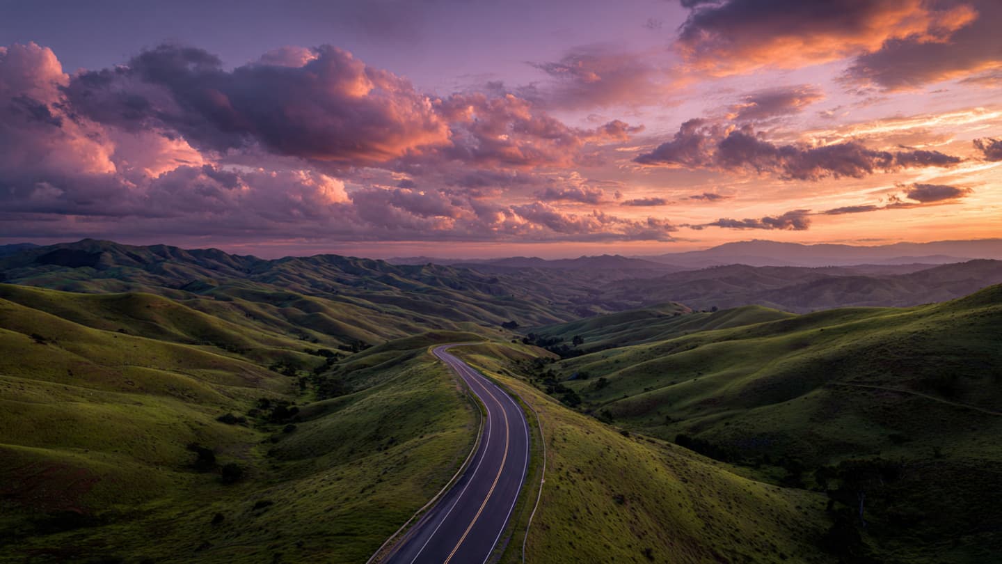 The Lone Journey Ended Where The Asphalt Curves Beneath The Rolling Hills Of Sussex