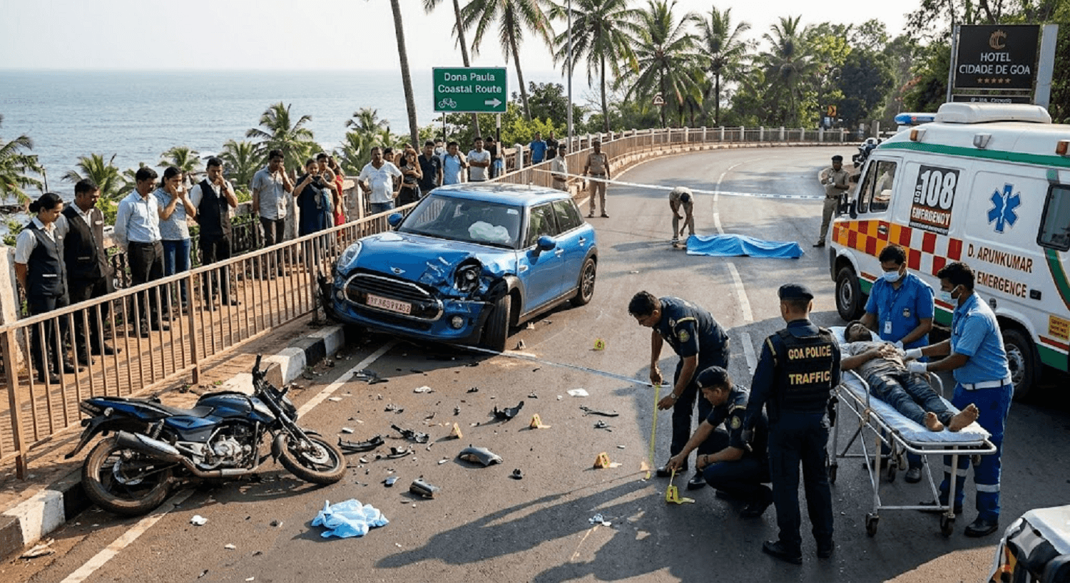 Danger on the Coast: Fatal Mini Cooper Crash Leaves One Dead and Another in Critical Condition