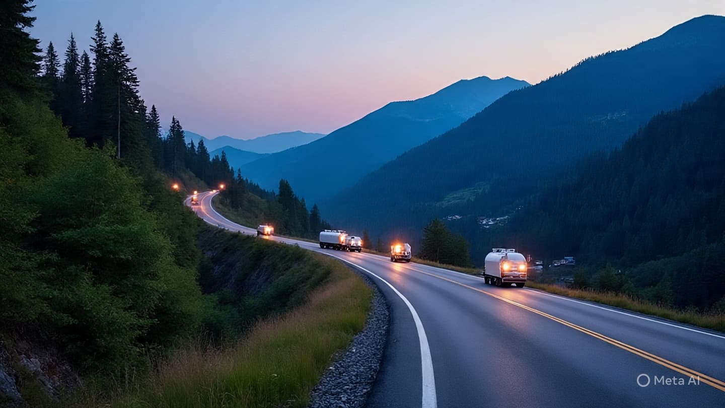 When the Hearth Fires Travel Across the Divide Under a Soft Autumn Sky