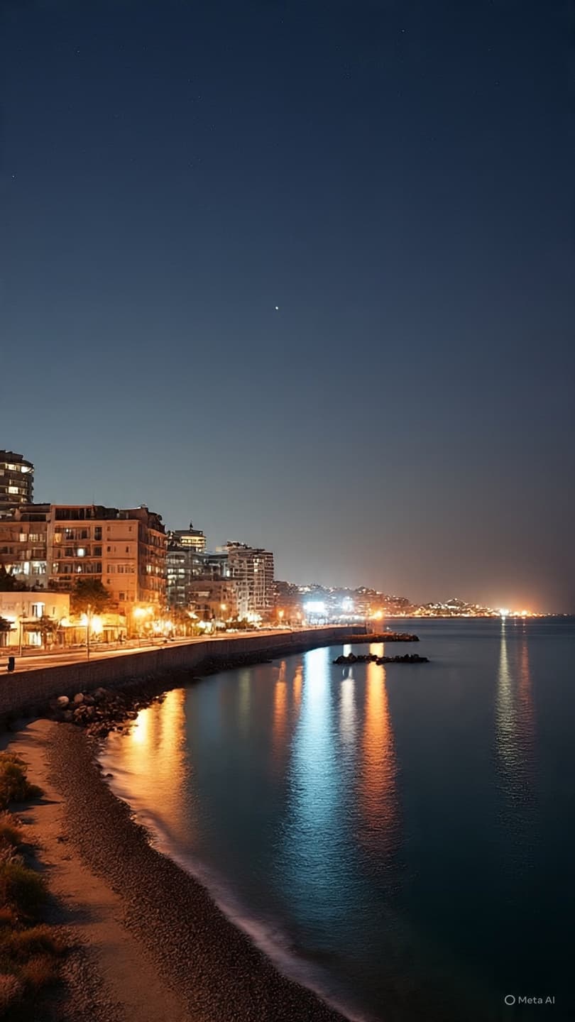 Between Sea and Silence: Lebanon Awaits a Fragile Ceasefire in the Night