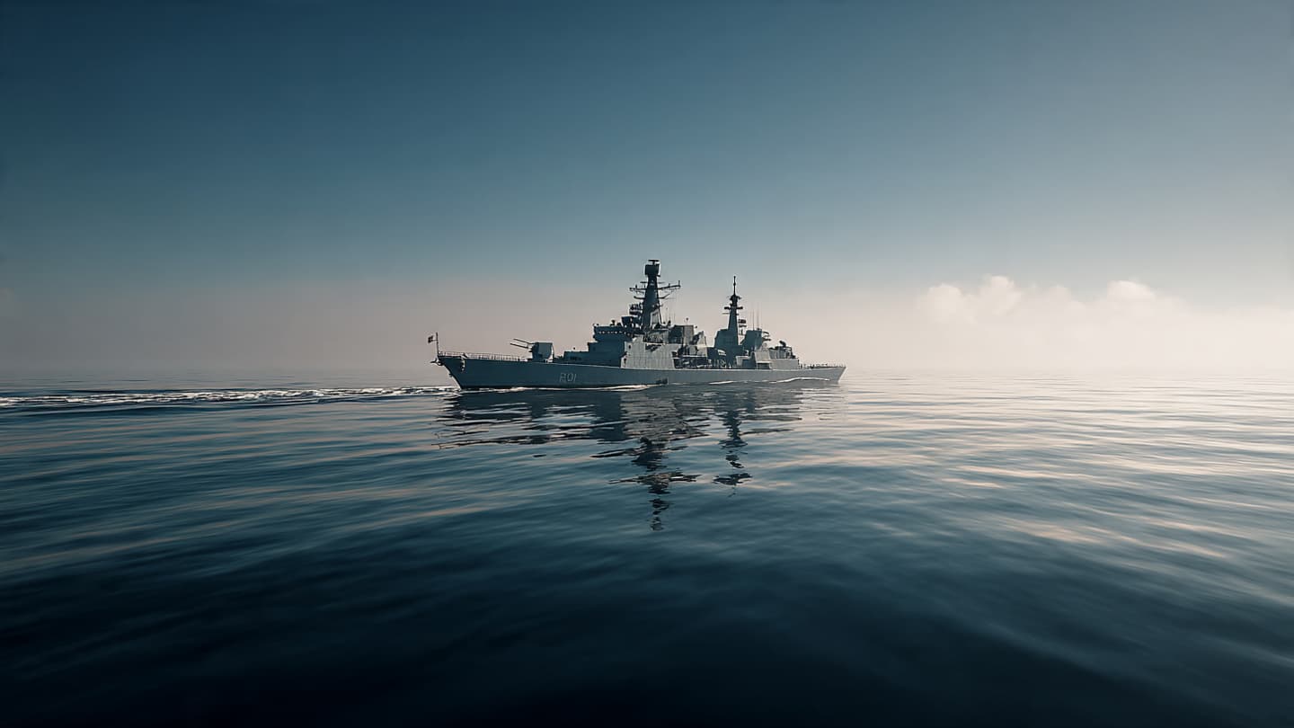 Across Hormuz, Warships Sail Between Caution and Commerce