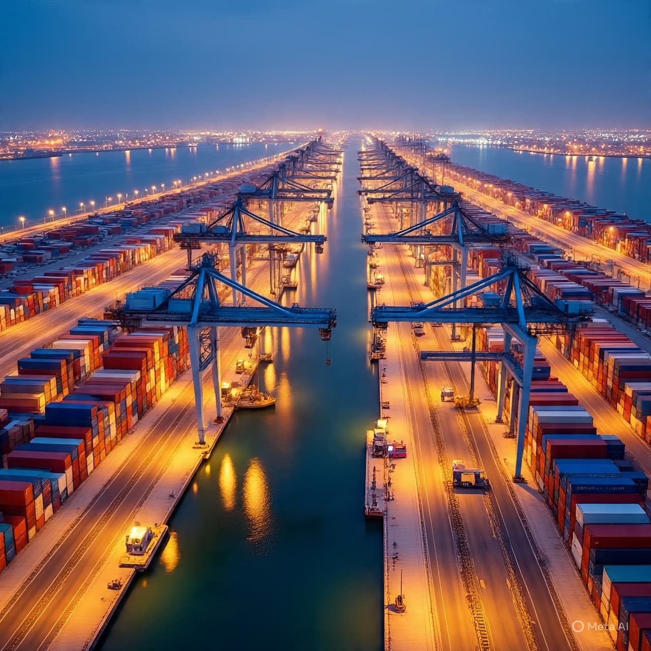 The Rhythmic Breath of the Crane: Reflections on a Glistening Harbor