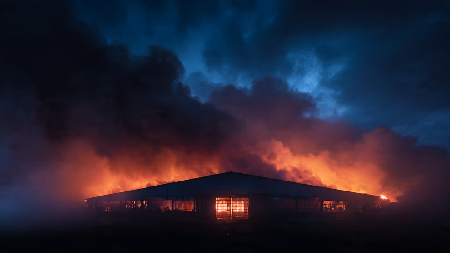Où l'industrie respire un feu ambré, réflexions sur la fumée de l'entrepôt de Jurong