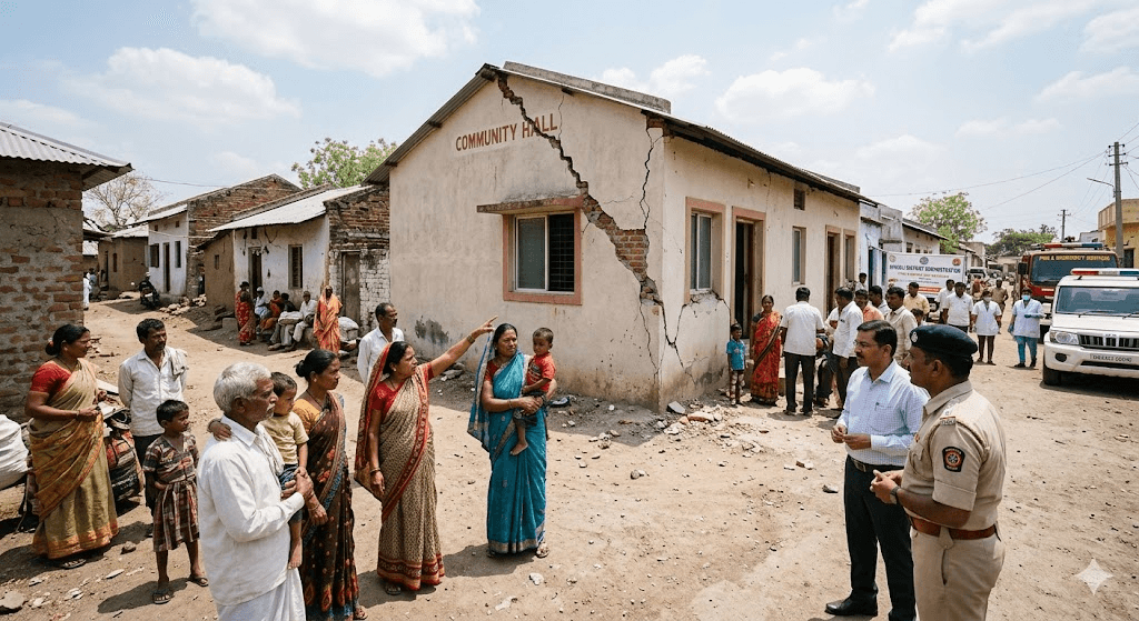 Breaking: 4.7 Magnitude Earthquake Rattles Maharashtra; Panic in Hingoli and Nanded