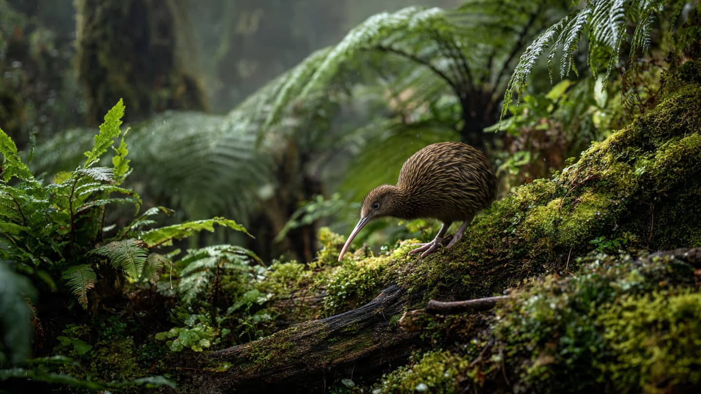 Whispers in the Ferns: A Slow Reflection on the Fragile Recovery of the Kiwi Bird