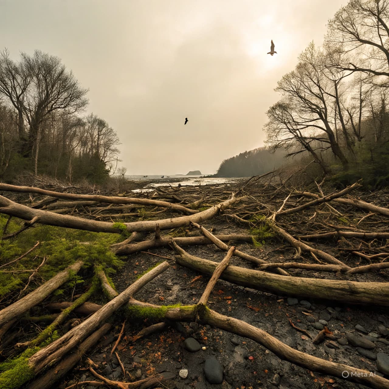 After the Wind, What Becomes of the Trees on St Michael’s Mount