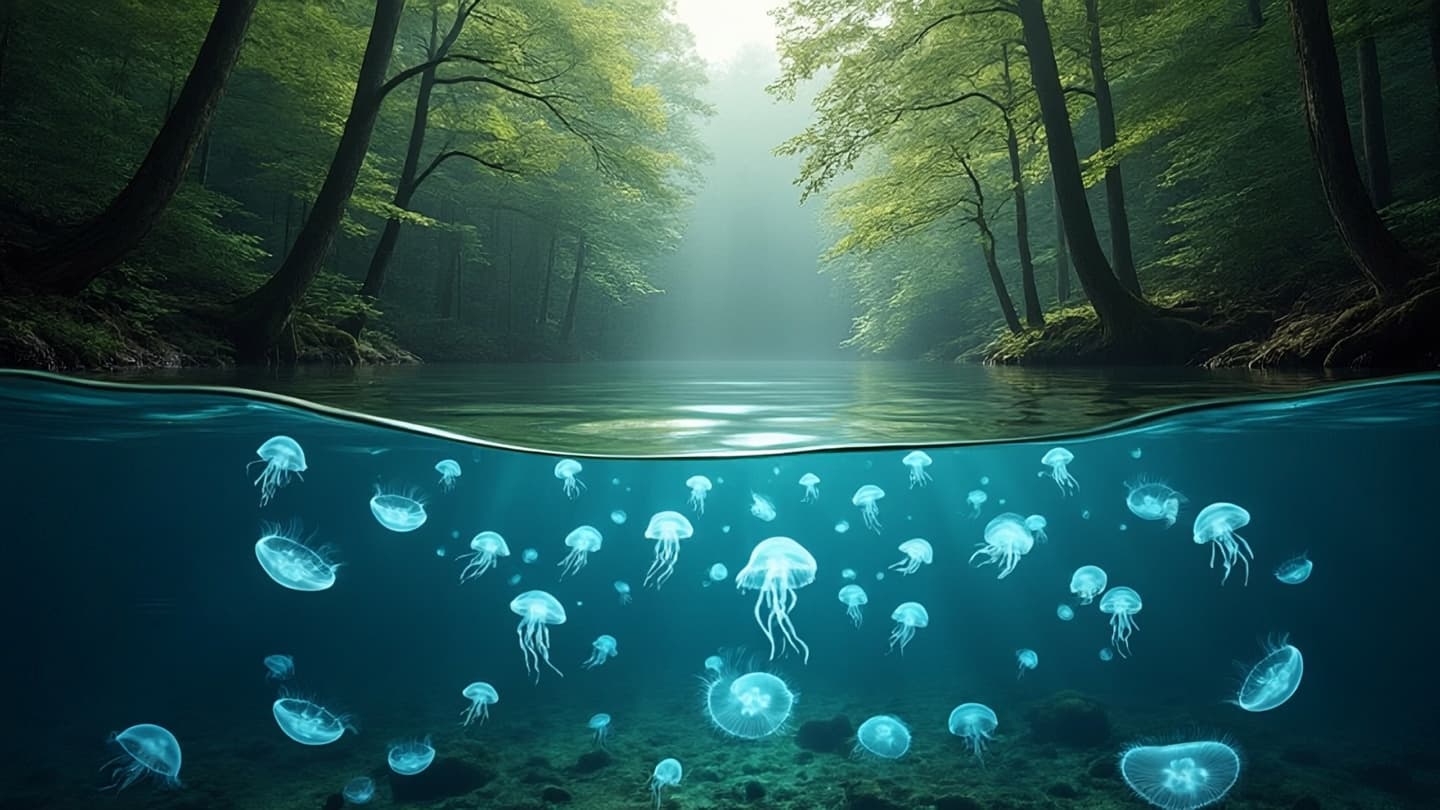 In a silent lake, life evolved along a path the world never saw