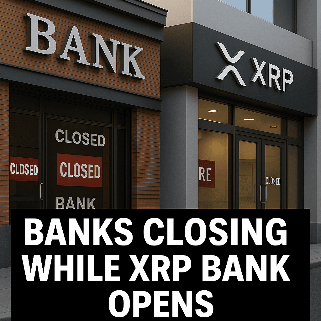312 U.S. Bank Branches Closed in Q1 2025 Alone — As Ripple Applies for National Bank Charter to Launch XRP-Based RLUSD Stablecoin