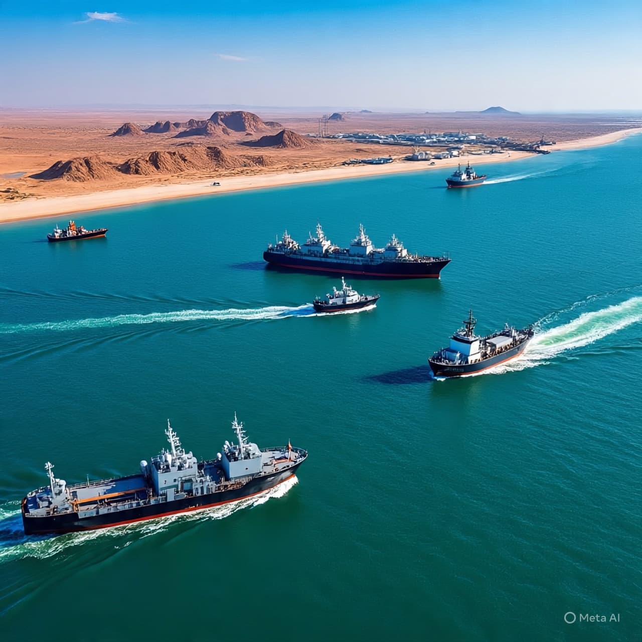 Ships Beneath the Evening Sky: America Strengthens Its Military Posture in the Gulf