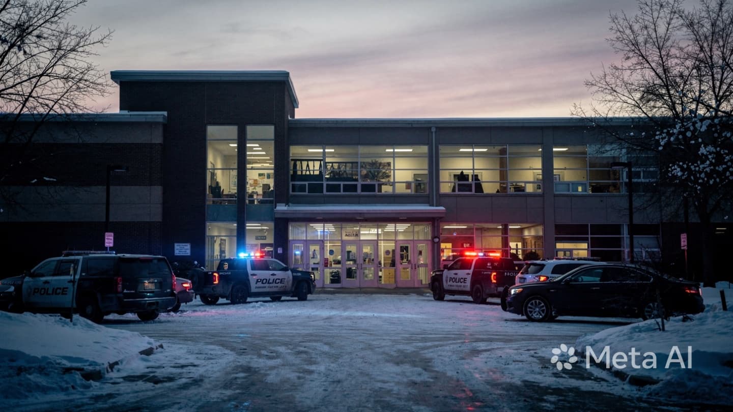 Beneath the Quiet Roof of a School, Where a Violent Shadow Breaks the Day