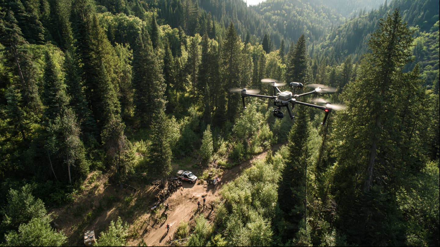 Between Sky and Ground, a Search Moves Forward with Care