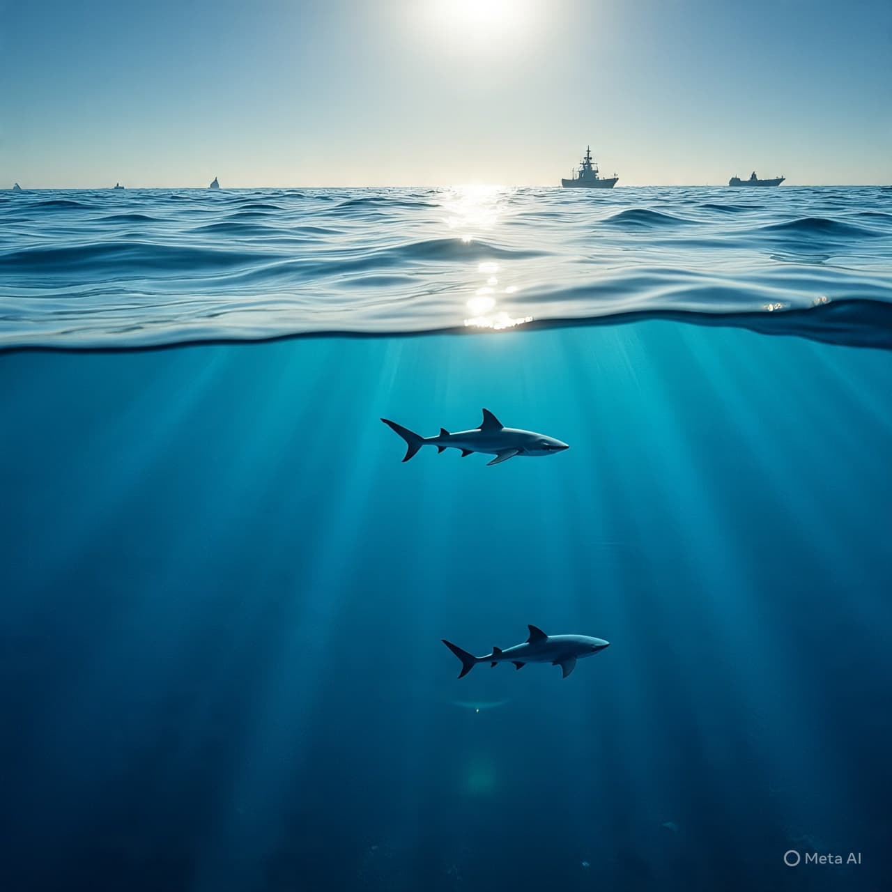 Where the Sea Keeps Its Silence, Do Sharks Hear the Echoes of War, or Do They Swim Beyond Our Noise, Unmoved by the Rumors That Trouble the Shores?