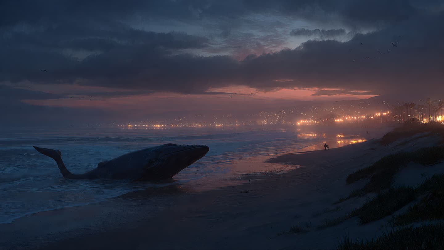 Where the Ocean Surrenders Its King, A Silent Vigil on Auckland’s Sand