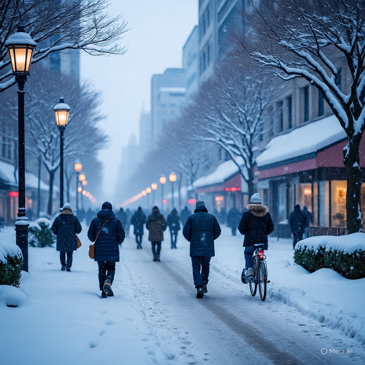 A City Softened by Snow: Tokyo Beneath a Tightening Winter Sky”